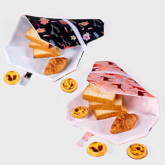Reusable Foldable Velcro Snack Bag